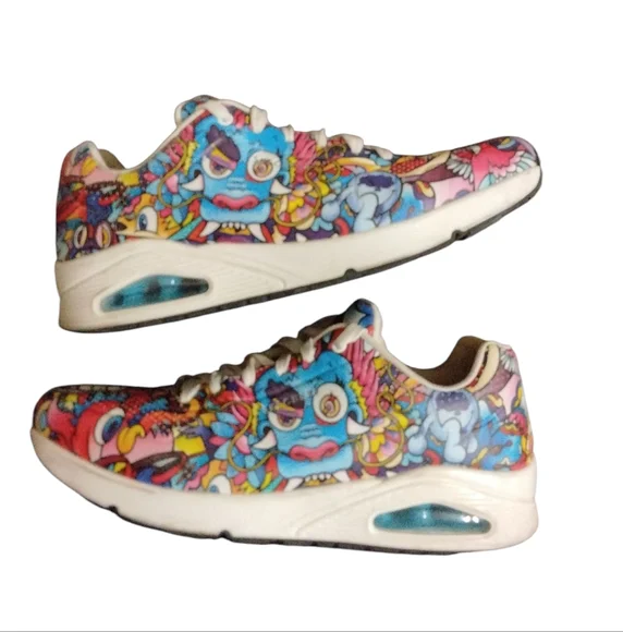 Skechers x Vexx Uno Colour Doodle Limited Edition Sneakers Men's 13 - Picture 14 of 14